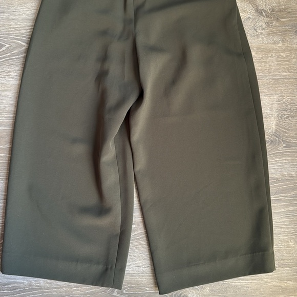 COS green  belted paper-bag cropped trousers 4 - Picture 13 of 13